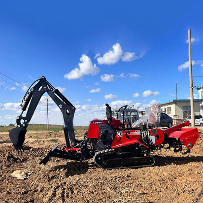 35 HP การ์เด้น มินิ Crawler Tractor HYCT-25D กับ Dozer หน้า