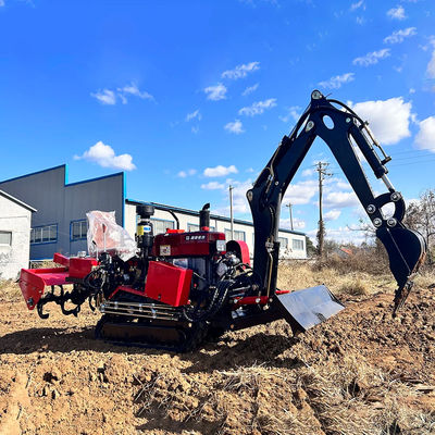 35 HP การ์เด้น มินิ Crawler Tractor HYCT-25D กับ Dozer หน้า