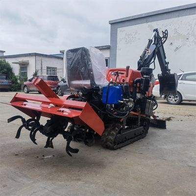 พัดไร่ / ดินแห้ง ไดเซล มินิ ครอลเลอร์ เทรคเตอร์ 35HP 25HP กับ ดอเจอร์บลัด
