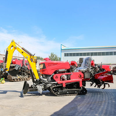 ขับรถยนต์ที่ติดกับรถยนต์ 25HP 35HP Tiller Cultivator มินิฟาร์มครอลเลอร์แทรกเตอร์