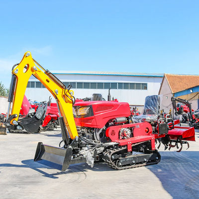 ขับรถยนต์ที่ติดกับรถยนต์ 25HP 35HP Tiller Cultivator มินิฟาร์มครอลเลอร์แทรกเตอร์