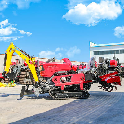 ขับรถยนต์ที่ติดกับรถยนต์ 25HP 35HP Tiller Cultivator มินิฟาร์มครอลเลอร์แทรกเตอร์