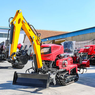 ขับรถยนต์ที่ติดกับรถยนต์ 25HP 35HP Tiller Cultivator มินิฟาร์มครอลเลอร์แทรกเตอร์