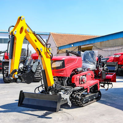 ขับรถยนต์ที่ติดกับรถยนต์ 25HP 35HP Tiller Cultivator มินิฟาร์มครอลเลอร์แทรกเตอร์