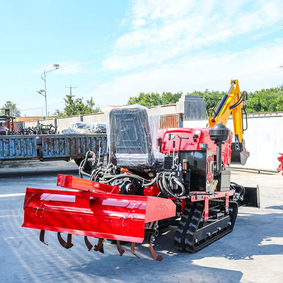 ขับรถยนต์ที่ติดกับรถยนต์ 25HP 35HP Tiller Cultivator มินิฟาร์มครอลเลอร์แทรกเตอร์
