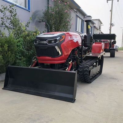 มินิ 50HP รถยนต์เลื่อน เครื่องมือการเกษตร ด้วยเครื่องบรรทุกด้านหน้า / Backhoe
