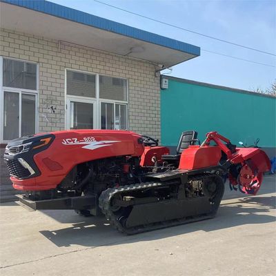 เครื่องยนต์ถักถักที่ดินแห้งขนาดเล็ก 50HP พร้อมเครื่องมือการเกษตร
