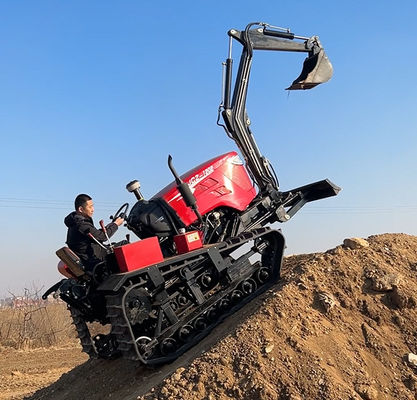 เครื่องยนต์ 80 HP เครื่องยนต์เลื่อนเกษตรขนาดเล็กที่มีเครื่องขุด