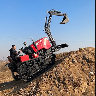 เครื่องยนต์ 80 HP เครื่องยนต์เลื่อนเกษตรขนาดเล็กที่มีเครื่องขุด