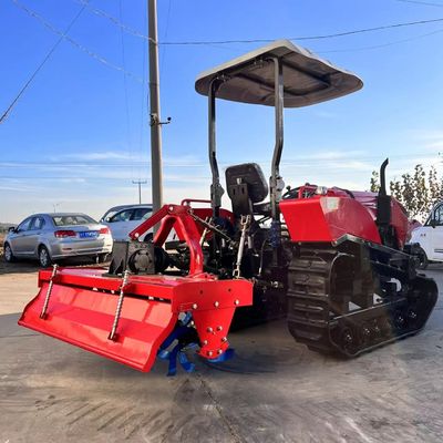 มินิ 50HP แพดดี้ ฟิลด์ ครอลเลอร์ เทรคเตอร์ด้วยเครื่องยนต์กล่องเกียร์ CE รับรอง