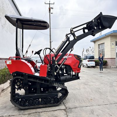 มินิ 50HP แพดดี้ ฟิลด์ ครอลเลอร์ เทรคเตอร์ด้วยเครื่องยนต์กล่องเกียร์ CE รับรอง