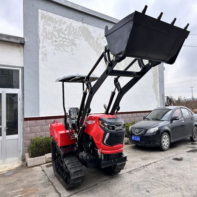 มินิ 50HP แพดดี้ ฟิลด์ ครอลเลอร์ เทรคเตอร์ด้วยเครื่องยนต์กล่องเกียร์ CE รับรอง