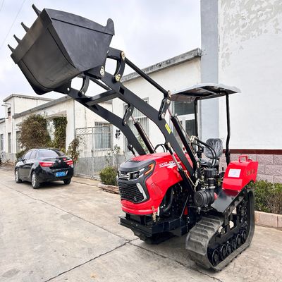 มินิ 50HP แพดดี้ ฟิลด์ ครอลเลอร์ เทรคเตอร์ด้วยเครื่องยนต์กล่องเกียร์ CE รับรอง