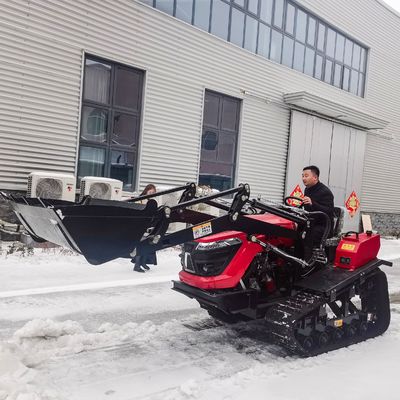 OEM ODM Farm Crawler Tractor / Mini Tractor 50 HP พร้อมถังด้านหน้า