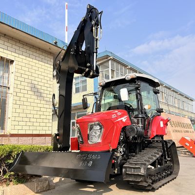 120HP รถยนต์แทรกเตอร์แทรกเตอร์รถยนต์ปิด อุปกรณ์การเกษตร รถยนต์แทรกเตอร์แคร์เลอร์ขนาดเล็กที่มีเครื่องยนต์ดีเซล