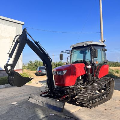 120HP รถยนต์แทรกเตอร์แทรกเตอร์รถยนต์ปิด อุปกรณ์การเกษตร รถยนต์แทรกเตอร์แคร์เลอร์ขนาดเล็กที่มีเครื่องยนต์ดีเซล