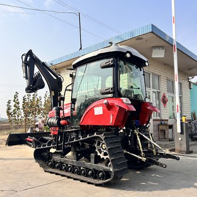 120HP รถยนต์แทรกเตอร์แทรกเตอร์รถยนต์ปิด อุปกรณ์การเกษตร รถยนต์แทรกเตอร์แคร์เลอร์ขนาดเล็กที่มีเครื่องยนต์ดีเซล