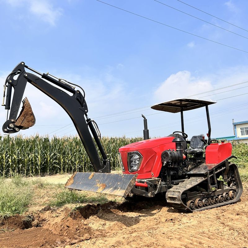 แทรคเตอร์ ขนาดเล็ก มินิมือการเกษตร แทรคเตอร์ crawler ด้วยอุปกรณ์เสริมสําหรับการเลือก